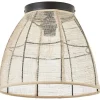 Lampa sufitowa "Tanah" w kolorze kremowym - wys. 32 x Ø 30 cm