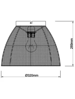 Lampa sufitowa "Tanah" w kolorze kremowym - wys. 32 x Ø 30 cm