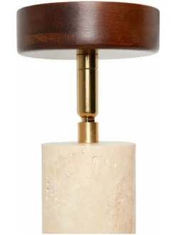Lampa sufitowa w kolorze beżowo-brązowym - Ø 10 cm