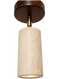Lampa sufitowa w kolorze beżowo-brązowym - Ø 10 cm