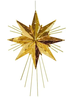 Lampa wisząca "Mini Luxe" w kolorze złotym - 25 x 36 x 6 cm