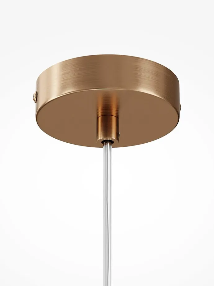 Lampa wisząca "Ring" w kolorze złotym - wys. 344,1 x Ø 20 cm