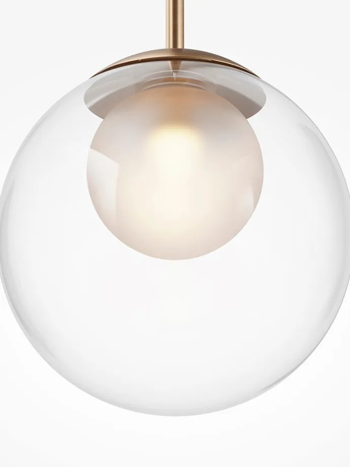Lampa wisząca "Ring" w kolorze złotym - wys. 344,1 x Ø 20 cm