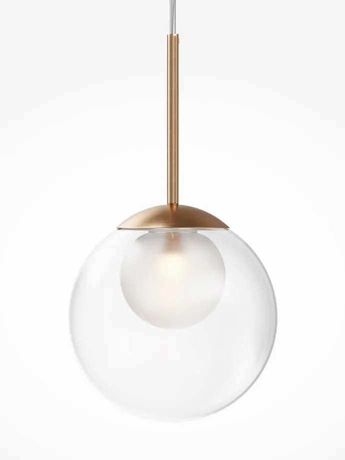 Lampa wisząca "Ring" w kolorze złotym - wys. 344,1 x Ø 20 cm