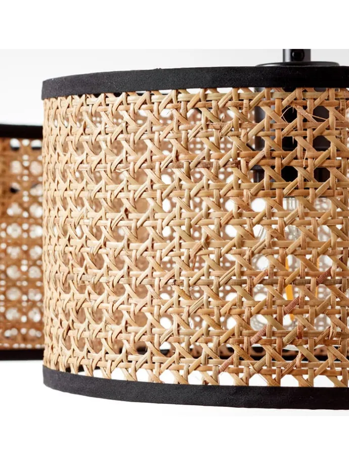 Lampa wisząca "Wiley" w kolorze jasnobrązowym - 110 x 25 cm