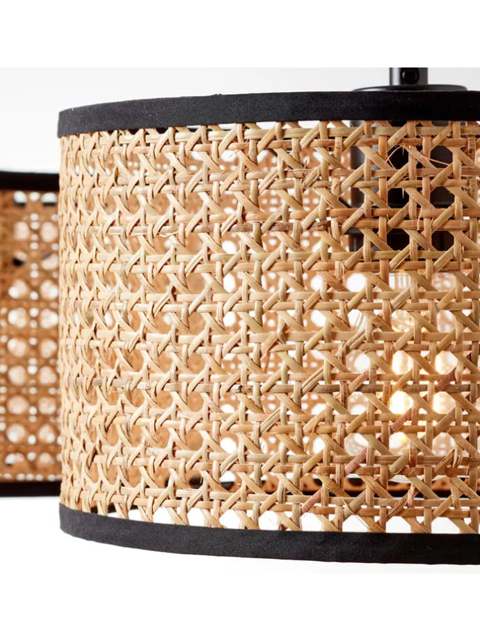 Lampa wisząca "Wiley" w kolorze jasnobrązowym - 110 x 25 cm