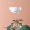 Lampa wisząca w kolorze białym - Ø 40 cm