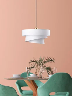 Lampa wisząca w kolorze białym - Ø 40 cm