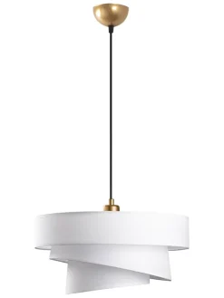 Lampa wisząca w kolorze białym - Ø 40 cm