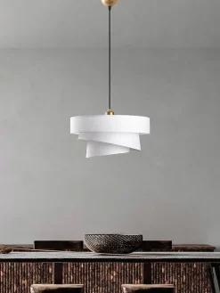 Lampa wisząca w kolorze białym - Ø 40 cm