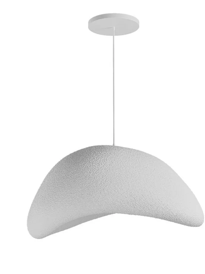 Lampa wisząca w kolorze białym - Ø 50 cm