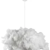Lampa wisząca w kolorze białym - wys. 80 x Ø 60 cm