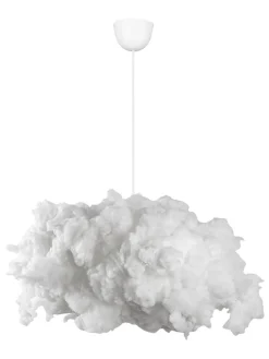Lampa wisząca w kolorze białym - wys. 80 x Ø 60 cm