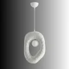 Lampa wisząca w kolorze białym - 30 x 90 cm
