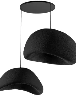 Lampa wisząca w kolorze czarnym - 80 x 120 cm