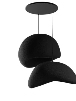 Lampa wisząca w kolorze czarnym - 80 x 120 cm