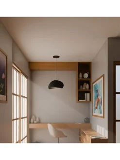 Lampa wisząca w kolorze czarnym - Ø 34 cm