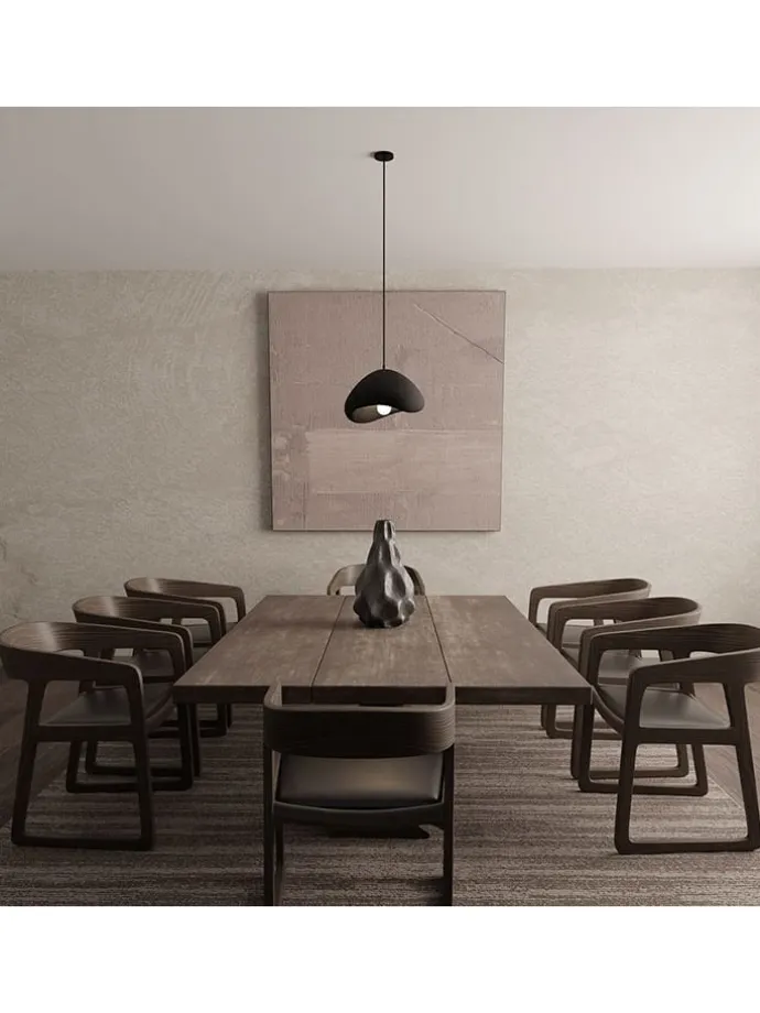Lampa wisząca w kolorze czarnym - Ø 30 cm