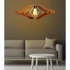 Lampa wisząca w kolorze jasnobrązowym - Ø 59 cm
