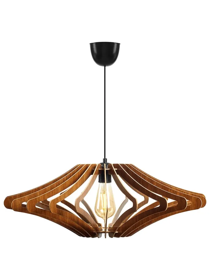 Lampa wisząca w kolorze jasnobrązowym - Ø 59 cm