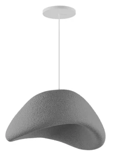 Lampa wisząca w kolorze szarym - Ø 50 cm