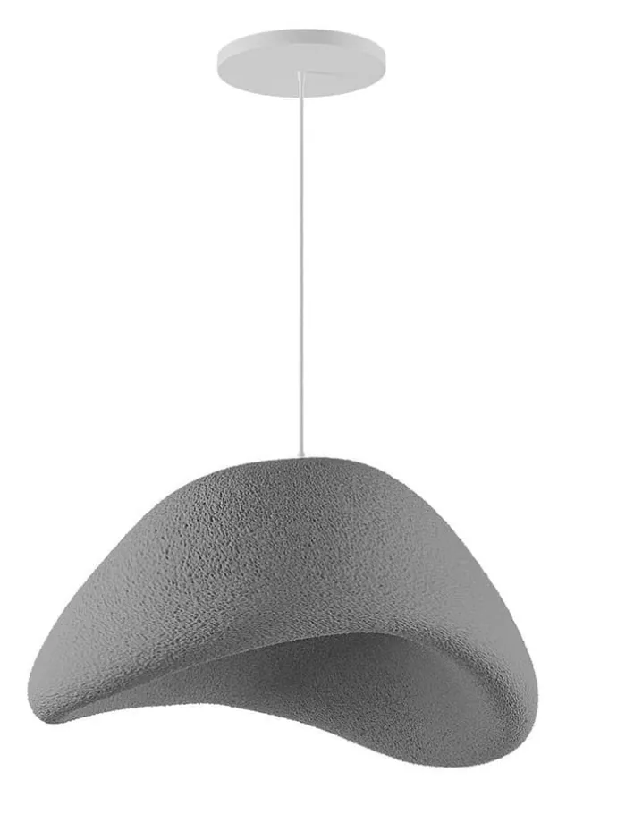 Lampa wisząca w kolorze szarym - Ø 50 cm