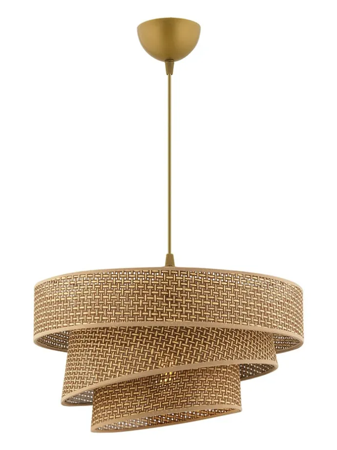 Lampa wisząca w kolorze złoto-beżowym - Ø 40 cm