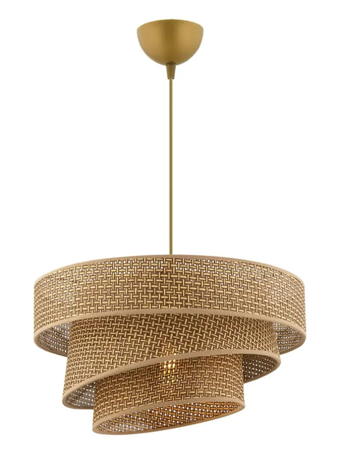 Lampa wisząca w kolorze złoto-beżowym - Ø 40 cm