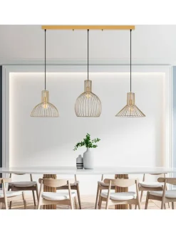 Lampa wisząca w kolorze złotym - 148 x 124 cm