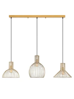 Lampa wisząca w kolorze złotym - 148 x 124 cm