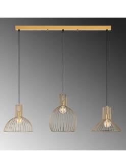 Lampa wisząca w kolorze złotym - 148 x 124 cm