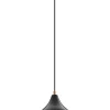 Lampa wisząca "Yildo" w kolorze czarno-pomarańczowym - Ø 17 cm