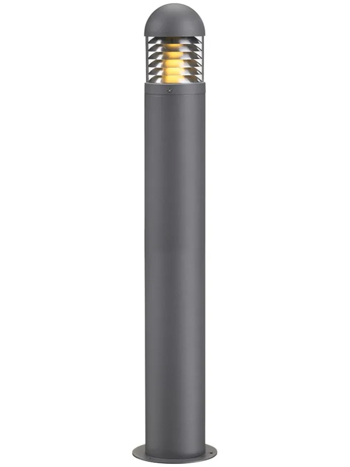 Lampa zewnętrzna "Kurt" w kolorze szarym - wys. 100 x Ø 12 cm