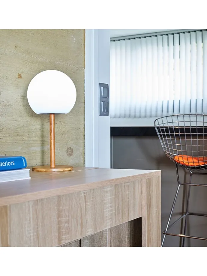 Lampa zewnętrzna LED "Beverly" w kolorze białym - wys. 28 x Ø 13 cm