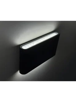Lampa zewnętrzna LED "Scone" w kolorze czarnym - 17,5 x 9 x 3 cm