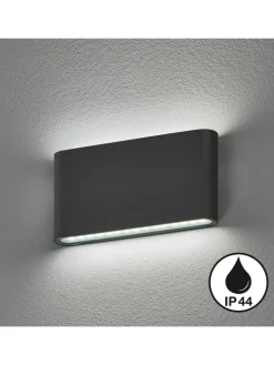 Lampa zewnętrzna LED "Scone" w kolorze czarnym - 17,5 x 9 x 3 cm