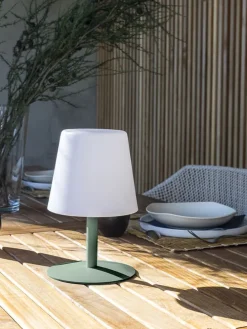 Lampa zewnętrzna LED "Standy" w kolorze oliwkowym - wys. 26 cm
