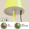Lampa zewnętrzna LED "Viletto" w kolorze limonkowym - wys. 36 x Ø 11 cm