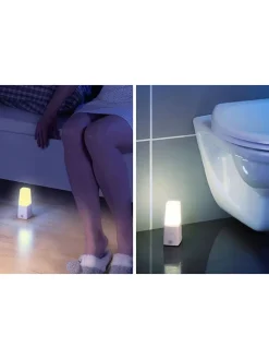 Lampka nocna LED w kolorze białym - wys. 12,5 cm