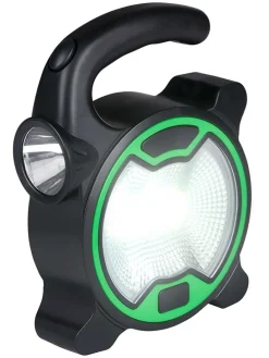 Lampy kempingowe (2 szt.) w kolorze zielono-czarnym - 10 x 13 x 3,5 cm