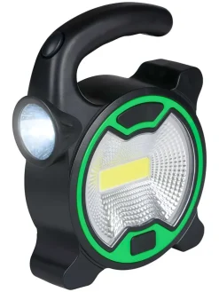 Lampy kempingowe (2 szt.) w kolorze zielono-czarnym - 10 x 13 x 3,5 cm