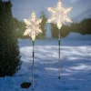 Lampy ogrodowe LED (2 szt.) w kolorze ciepłej bieli - wys. 66 cm