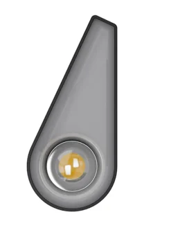 Lampy solarne LED (4 szt.) w kolorze czarnym - 10,9 x 6,3 cm