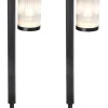 Lampy zewnętrzne LED (2 szt.) "Beamlit" w kolorze czarnym - 7,8 x 57,9 x 11 cm