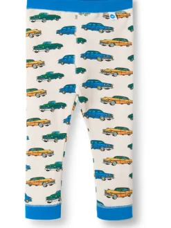 Legginsy "Elstar" w kolorze niebiesko-białym