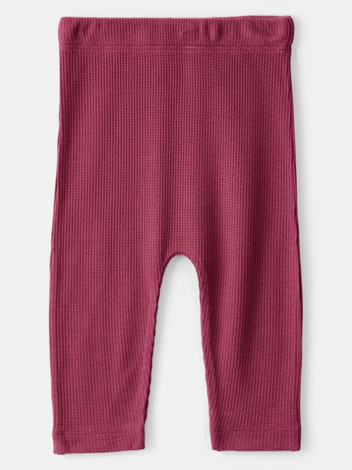 Legginsy (2 pary) w kolorze jasnoróżowo-bordowym