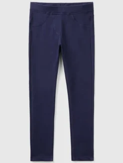 Legginsy w kolorze granatowym