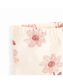 Legginsy w kolorze kremowym
