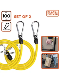Linki napinające (2 szt.) w kolorze żółtym - dł. 100 cm