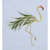 Lniana ściereczka "Rosemary" w kolorze kremowo-zielonym do naczyń - 65 x 50 cm